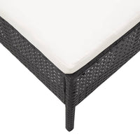 Thumbnail for 3-tlg. Garten-Lounge-Set mit Auflagen Poly Rattan Schwarz