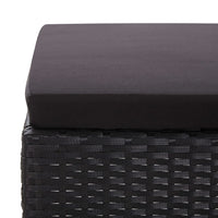 Thumbnail for 3-tlg. Garten-Lounge-Set mit Auflagen Poly Rattan Schwarz