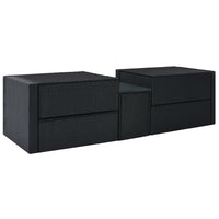 Thumbnail for 5-tlg. Garten-Lounge-Set mit Auflagen Poly Rattan Schwarz