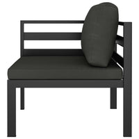 Thumbnail for 5-tlg. Garten-Lounge-Set mit Kissen Aluminium Anthrazit