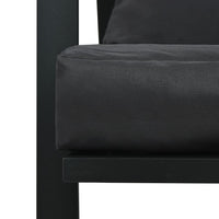 Thumbnail for 5-tlg. Garten-Lounge-Set mit Auflagen Aluminium Dunkelgrau