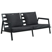 Thumbnail for 5-tlg. Garten-Lounge-Set mit Auflagen Aluminium Dunkelgrau