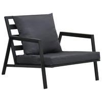 Thumbnail for 5-tlg. Garten-Lounge-Set mit Auflagen Aluminium Dunkelgrau