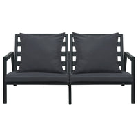 Thumbnail for 5-tlg. Garten-Lounge-Set mit Auflagen Aluminium Dunkelgrau