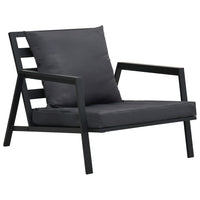 Thumbnail for 5-tlg. Garten-Lounge-Set mit Auflagen Aluminium Dunkelgrau