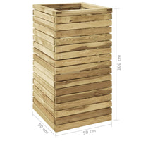 Thumbnail for Hochbeet 50×50×100 cm Kiefernholz Imprägniert