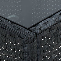 Thumbnail for Gartentisch Schwarz 40x40x45 cm Poly Rattan