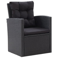 Thumbnail for 6-tlg. Garten-Lounge-Set mit Kissen Poly Rattan Schwarz