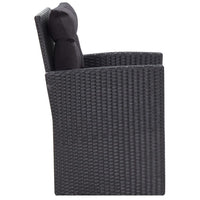 Thumbnail for 6-tlg. Garten-Lounge-Set mit Kissen Poly Rattan Schwarz