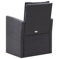 Thumbnail for 6-tlg. Garten-Lounge-Set mit Kissen Poly Rattan Schwarz