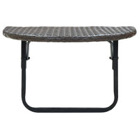Thumbnail for Balkontisch Braun 60x60x40 cm Poly Rattan