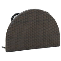 Thumbnail for Balkontisch Braun 60x60x40 cm Poly Rattan