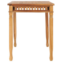 Thumbnail for Garten-Esstisch 110x65x80 cm Massivholz Teak