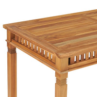 Thumbnail for Garten-Esstisch 110x65x80 cm Massivholz Teak