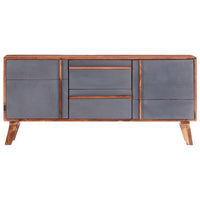 Thumbnail for Sideboard Grau 120x30x55 cm Massivholz