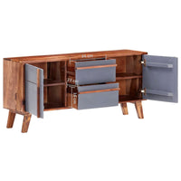 Thumbnail for Sideboard Grau 120x30x55 cm Massivholz