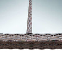 Thumbnail for Garten-Esstisch Braun 200x150x74 cm Poly Rattan