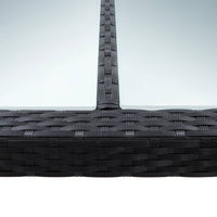 Thumbnail for Garten-Esstisch Schwarz 200x150x74 cm Poly Rattan