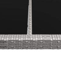 Thumbnail for Garten-Esstisch Grau 200x150x74 cm Poly Rattan