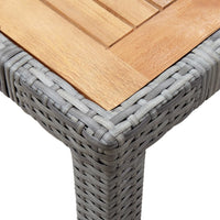 Thumbnail for 7-tlg. Garten-Essgruppe mit Auflagen Poly Rattan Grey