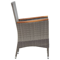 Thumbnail for 7-tlg. Garten-Essgruppe mit Auflagen Poly Rattan Grey