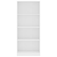 Thumbnail for Bücherregal 4 Fächer Weiß 60x24x142 cm Holzwerkstoff