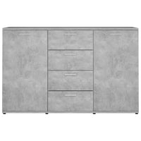 Thumbnail for Sideboard Betongrau 120x35,5x75 cm Holzwerkstoff