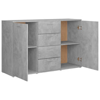 Thumbnail for Sideboard Betongrau 120x35,5x75 cm Holzwerkstoff