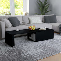 Thumbnail for Couchtisch Schwarz 150x50x35 cm Holzwerkstoff