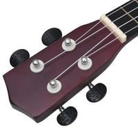 Thumbnail for Sopran Ukulele Set für Kinder mit Tasche Helles Holz 23