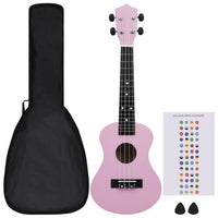 Thumbnail for Sopran-Ukulele-Set mit Tasche für Kinder Rosa 23