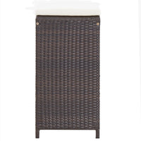 Thumbnail for 7-tlg. Gartenbar-Set mit Auflagen Poly Rattan Braun