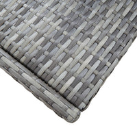 Thumbnail for 9-tlg. Garten-Bar-Set Poly Rattan und Akazienholz Grau