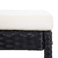 Thumbnail for 5-tlg. Garten-Bar-Set Poly Rattan und Glas Schwarz