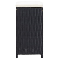 Thumbnail for 9-tlg. Gartenbar-Set Poly Rattan Schwarz