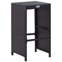 Thumbnail for 9-tlg. Gartenbar-Set Poly Rattan Schwarz