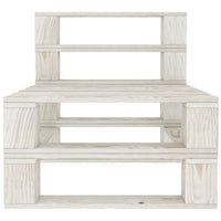 Thumbnail for Garten-Palettensofa 4-Sitzer Weiß Holz