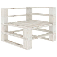 Thumbnail for Garten-Palettensofa 4-Sitzer Weiß Holz