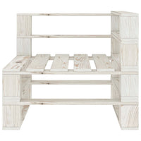 Thumbnail for Garten-Palettensofa 4-Sitzer Weiß Holz