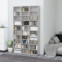 Thumbnail for CD-Schrank Betongrau 102x16x177,5 cm Holzwerkstoff