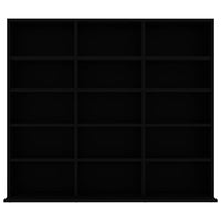 Thumbnail for CD-Regal Schwarz 102x23x89,5 cm Holzwerkstoff