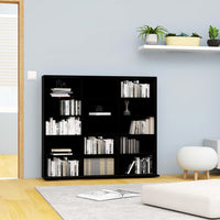 Thumbnail for CD-Regal Schwarz 102x23x89,5 cm Holzwerkstoff