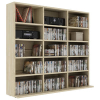 Thumbnail for CD-Regal Sonoma-Eiche 102x23x89,5 cm Holzwerkstoff