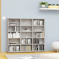 Thumbnail for CD-Regal Betongrau 102x23x89,5 cm Holzwerkstoff