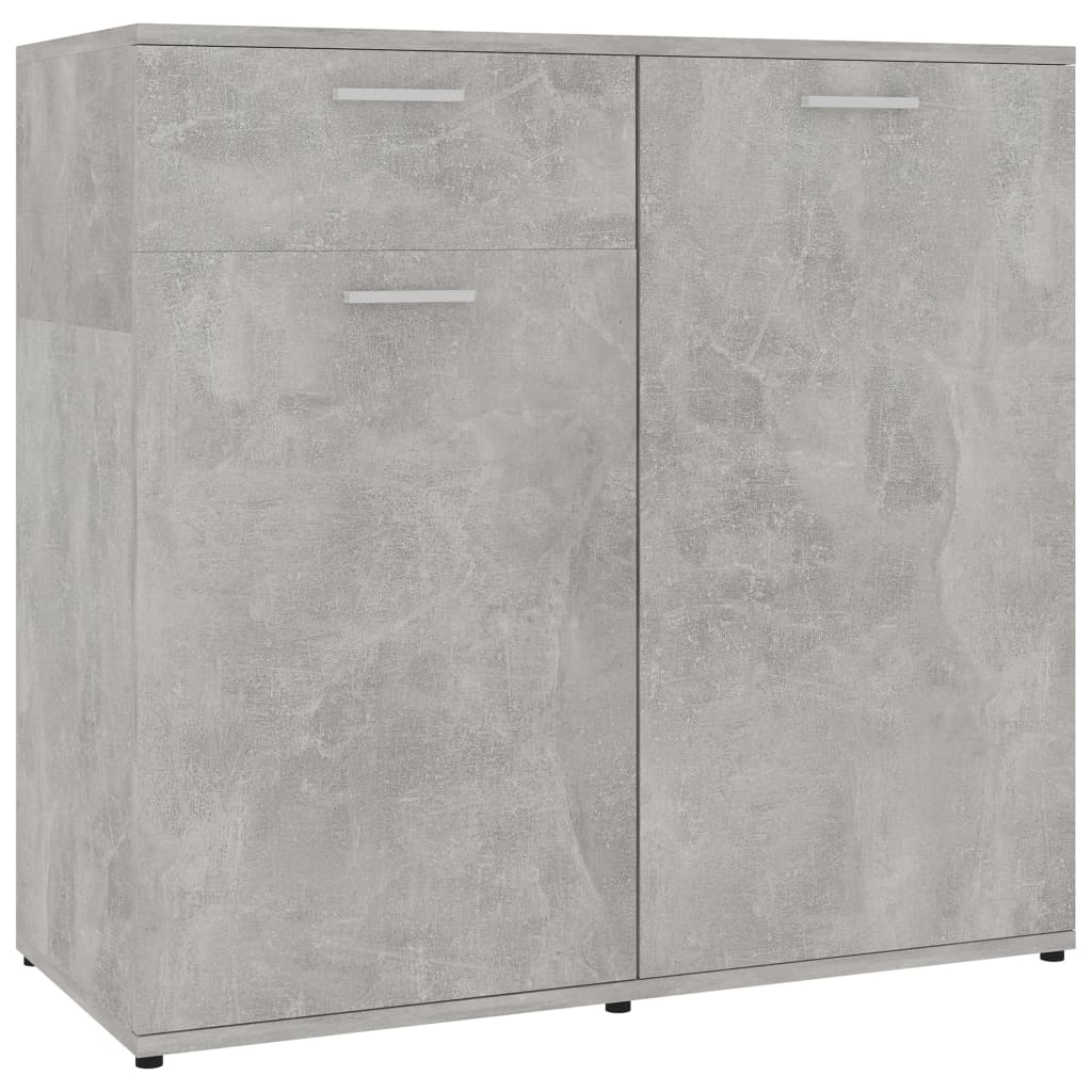 Sideboard Betongrau 80x36x75 cm Holzwerkstoff