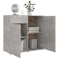 Thumbnail for Sideboard Betongrau 80x36x75 cm Holzwerkstoff