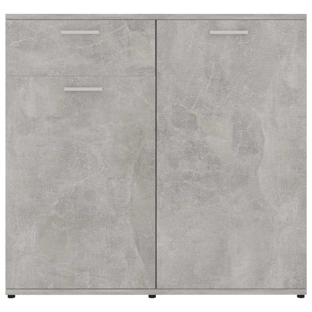 Sideboard Betongrau 80x36x75 cm Holzwerkstoff