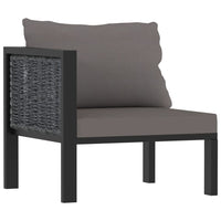 Thumbnail for 2-Sitzer-Sofa mit Auflage Anthrazit Poly Rattan