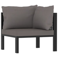 Thumbnail for 8-tlg. Garten-Lounge-Set mit Auflagen Poly Rattan Anthrazit