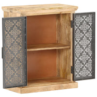 Thumbnail for Sideboard mit Stahltüren 60x35x75 cm Mango Massivholz
